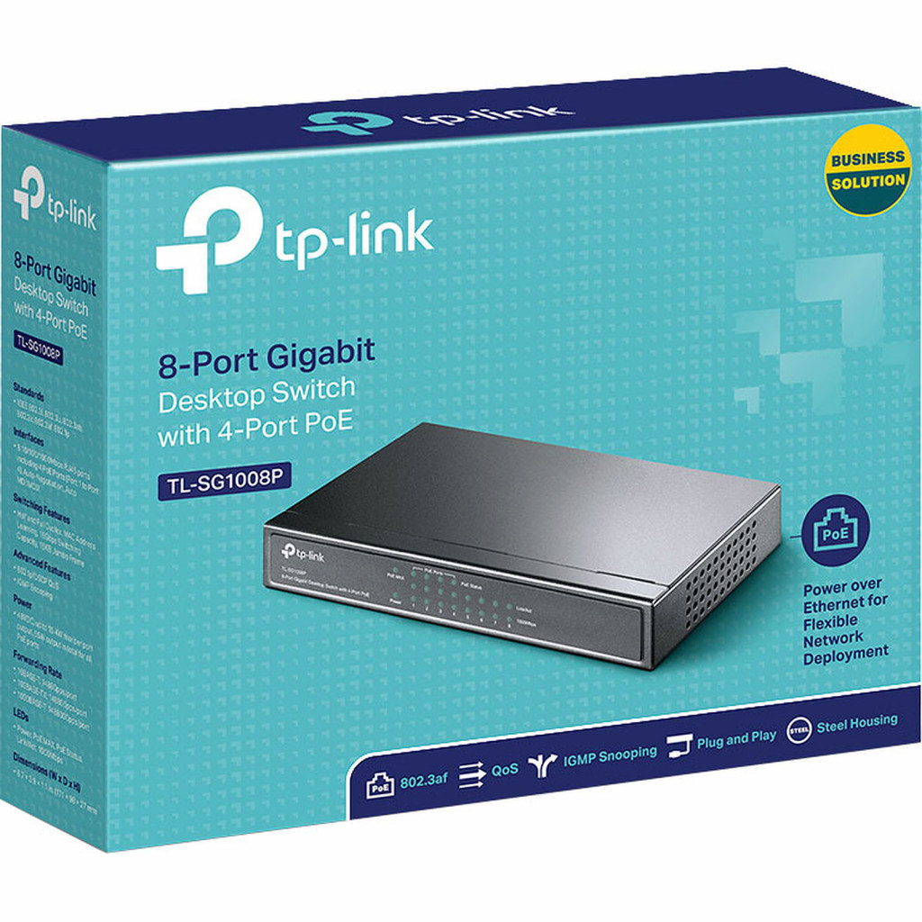 Switch 8 ports TP-LINK TL-SG1008MP