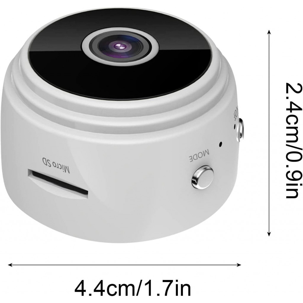 Kit micro caméra WiFi HD 1080P longue autonomie waterproof avec détection  de mouvement PIR et vision nocturne invisible 128 Go