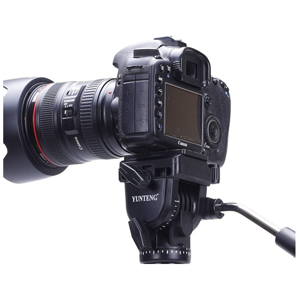 Trepied Yunteng VCT-590 avec tête d'amortissement pour Canon Nikon Sony  Samsung DSLR Camera