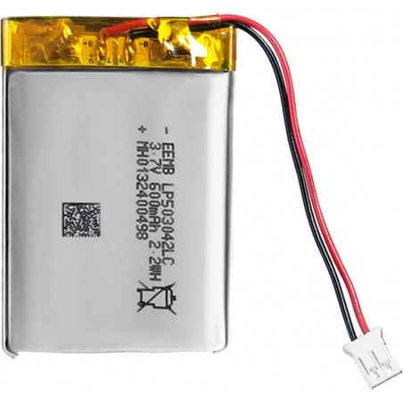 Batterie pour appareil bluetooth Lipo 3.7V 500mAh avec connecteurs