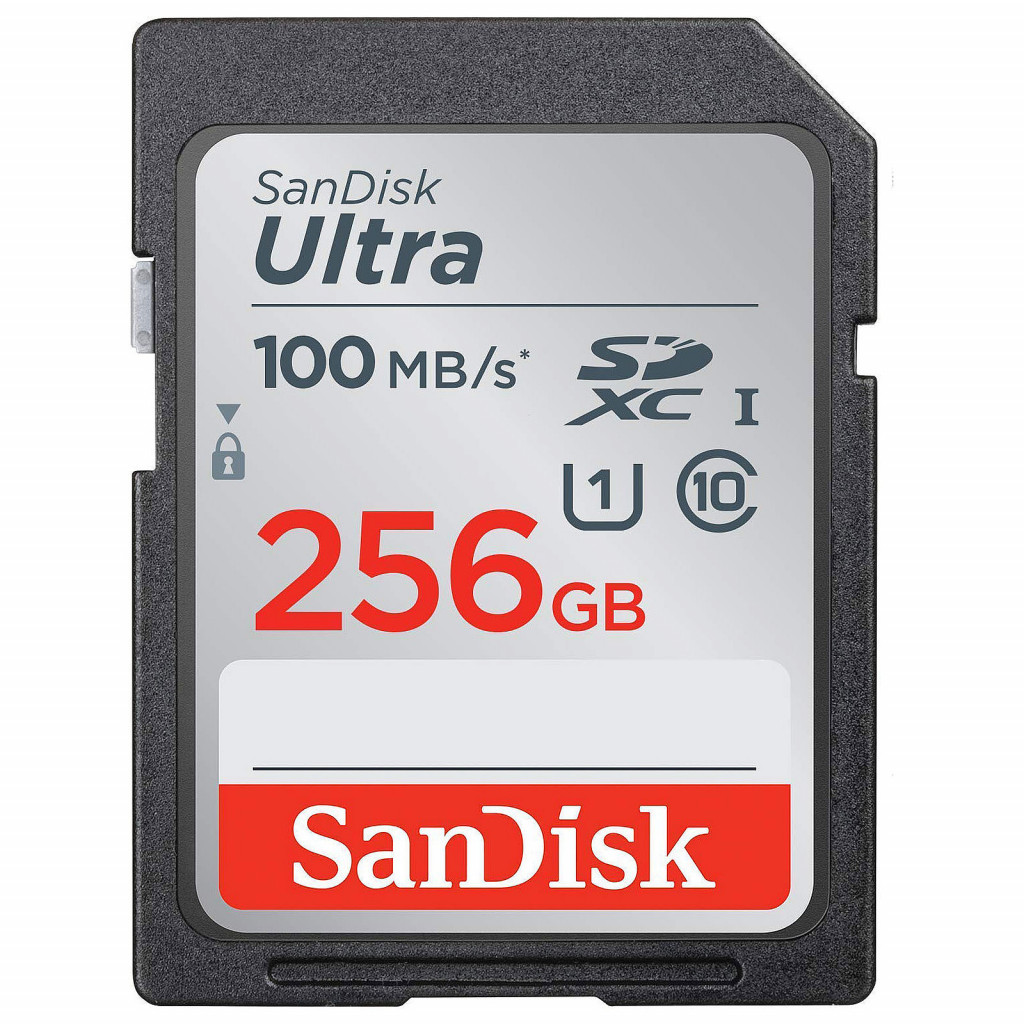 SANDISK CARTE MEMOIRE SD 256GB ULTRA SDHC UHS-I CARD CLASS 10 80MB/S
