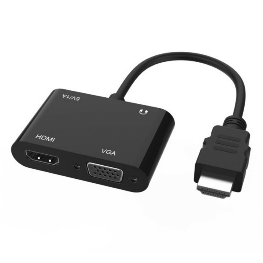 CONVERTISSEUR HDMI TO HDMI+VGA / HDTV ADAPTER