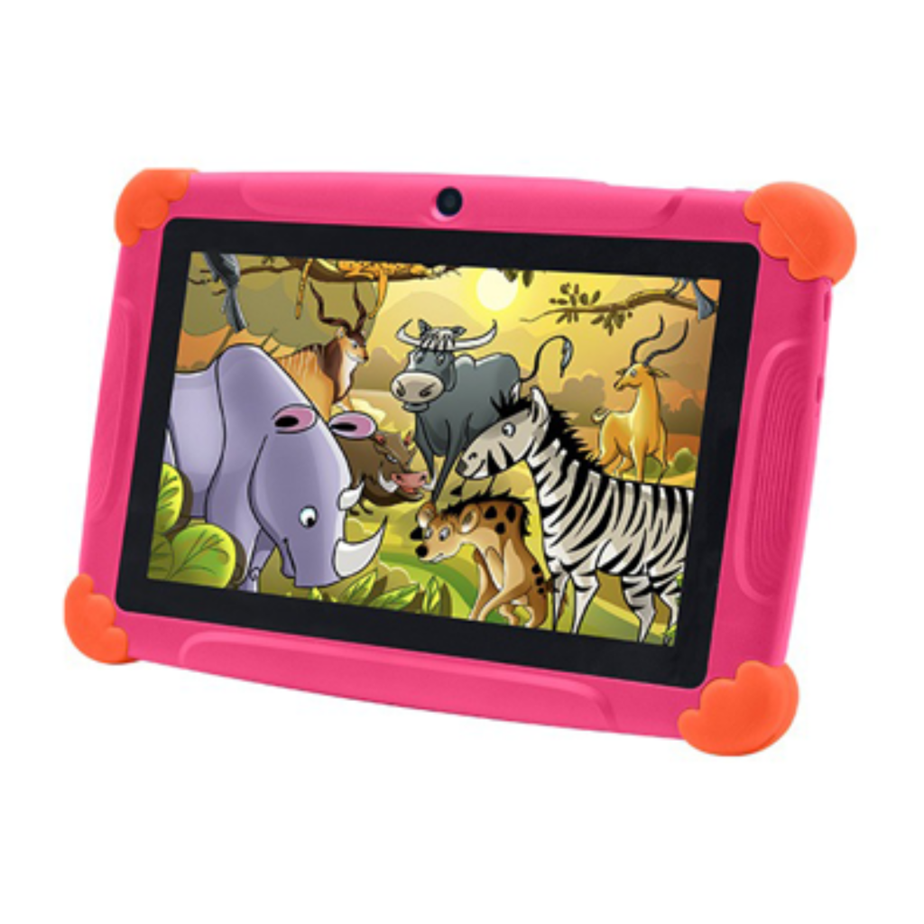 Tablette enfant bleue d'apprentissage pour enfants, 7 pouces HD