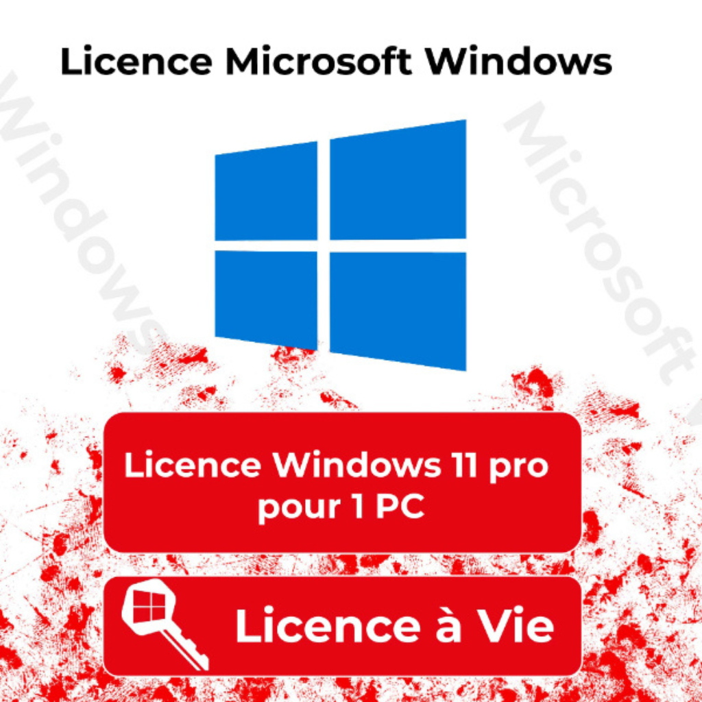 LICENCE WINDOWS 11 PRO (code d'activation)