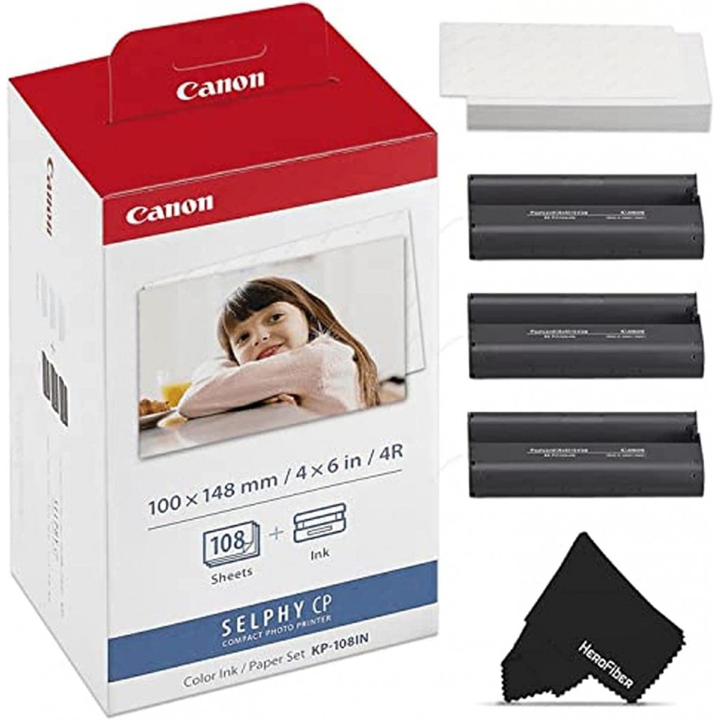 Papier Canon RP-108 10 x 15 Format Carte postale 108 feuilles
