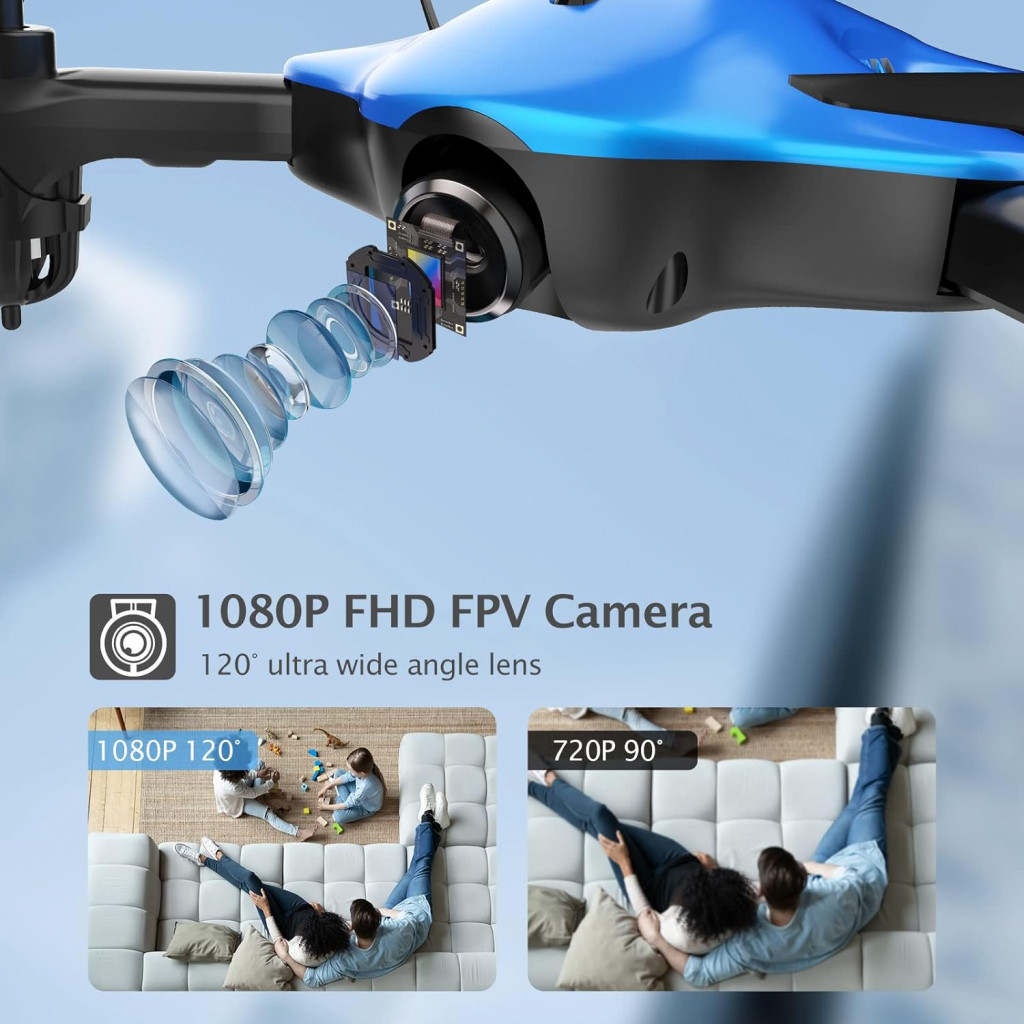 Drone avec caméra, drone télécommandé DROCON Spacekey 1080P pour