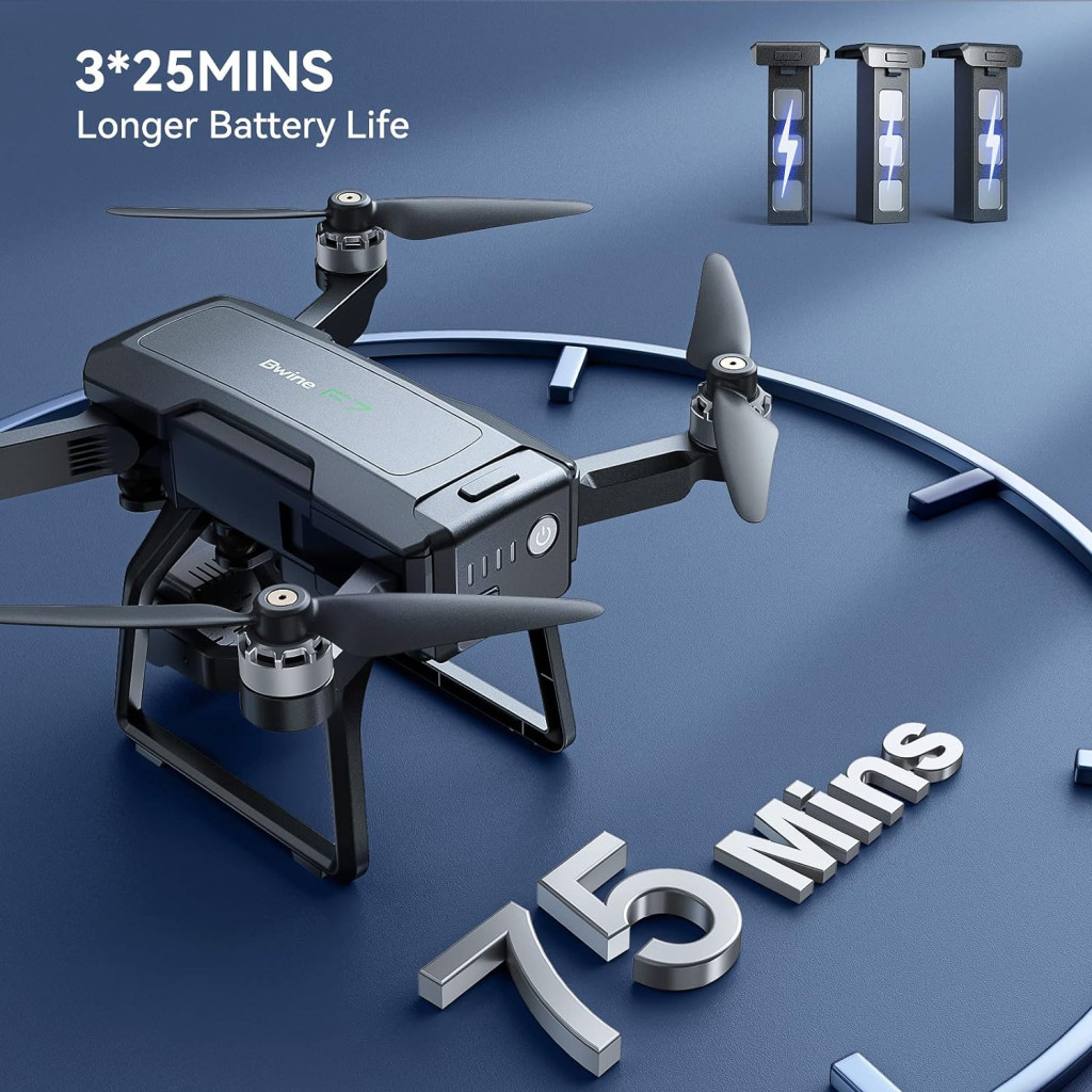 Drone avec caméra GPS Bwine F7 avec certification FAA pour adultes Vision  nocturne 4K
