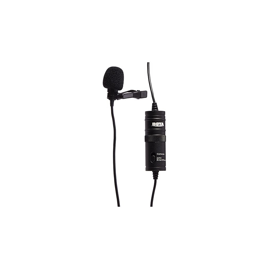 BOYA BY-M1 Microphone à condensateur à électret de 3,5 mm avec