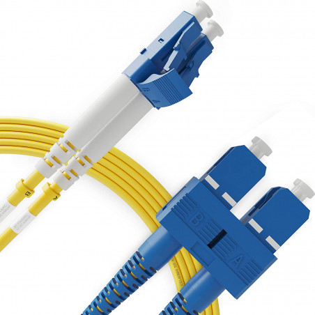 Câbles réseau InLine Adaptateur de fibre optique®, manchon en céramique SC  / SC MM duplex avec bride, gris