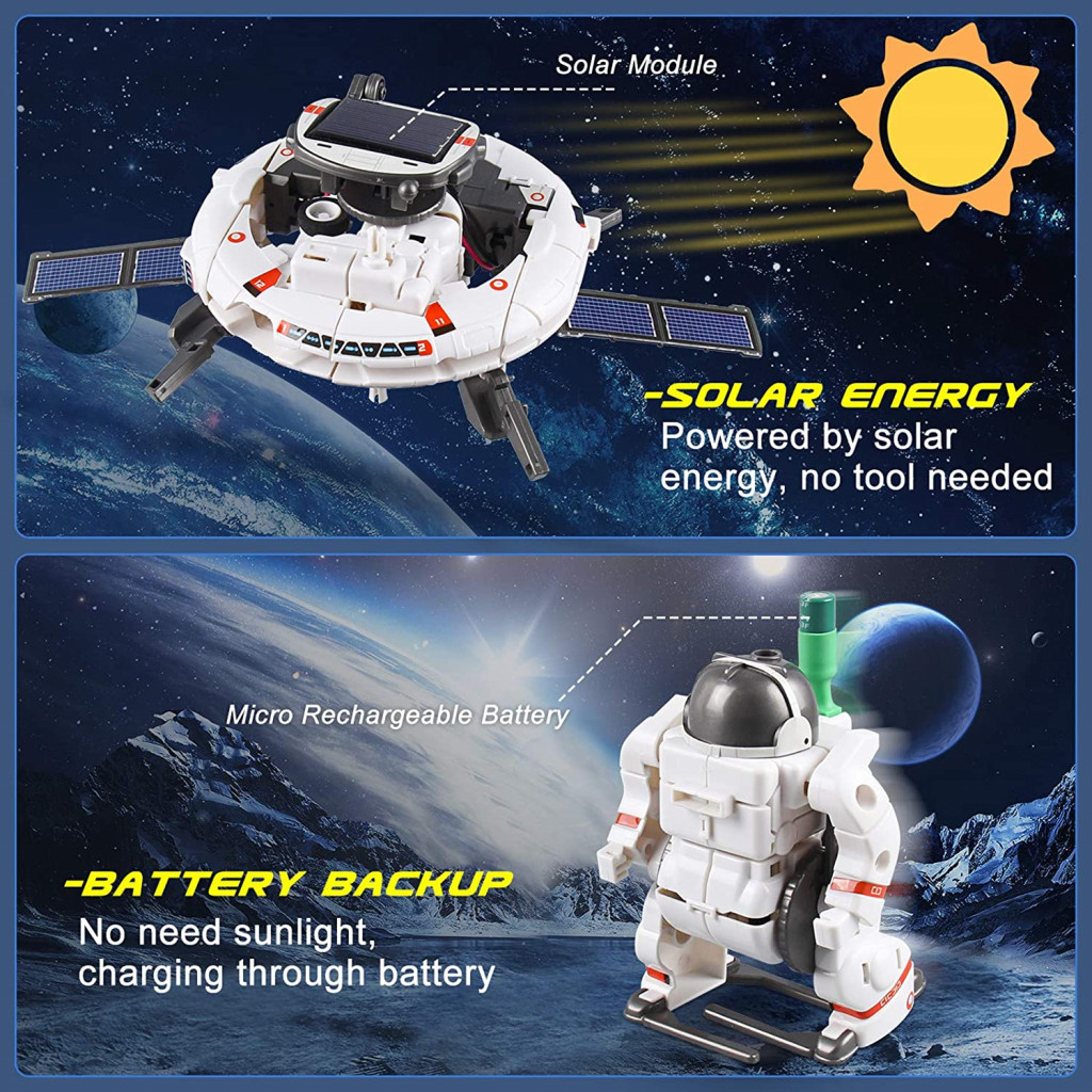 Projets CIRO STEM, 7 en 1 Robot solaire DIY Construction Jouets Kits  d'expérimentation scientifique