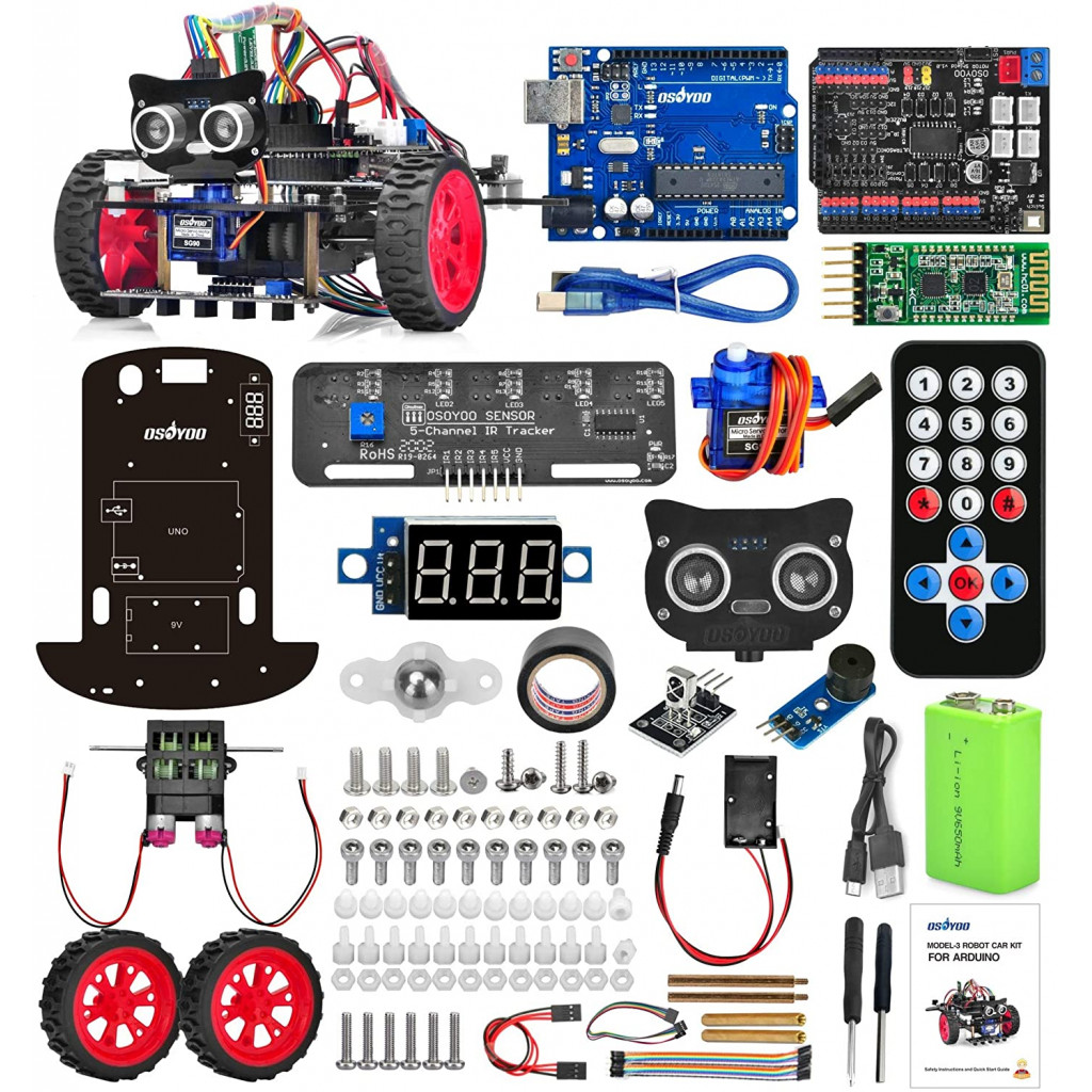 Kit de voiture OSOYOO Smart Robot V2 pour Arduino Conception